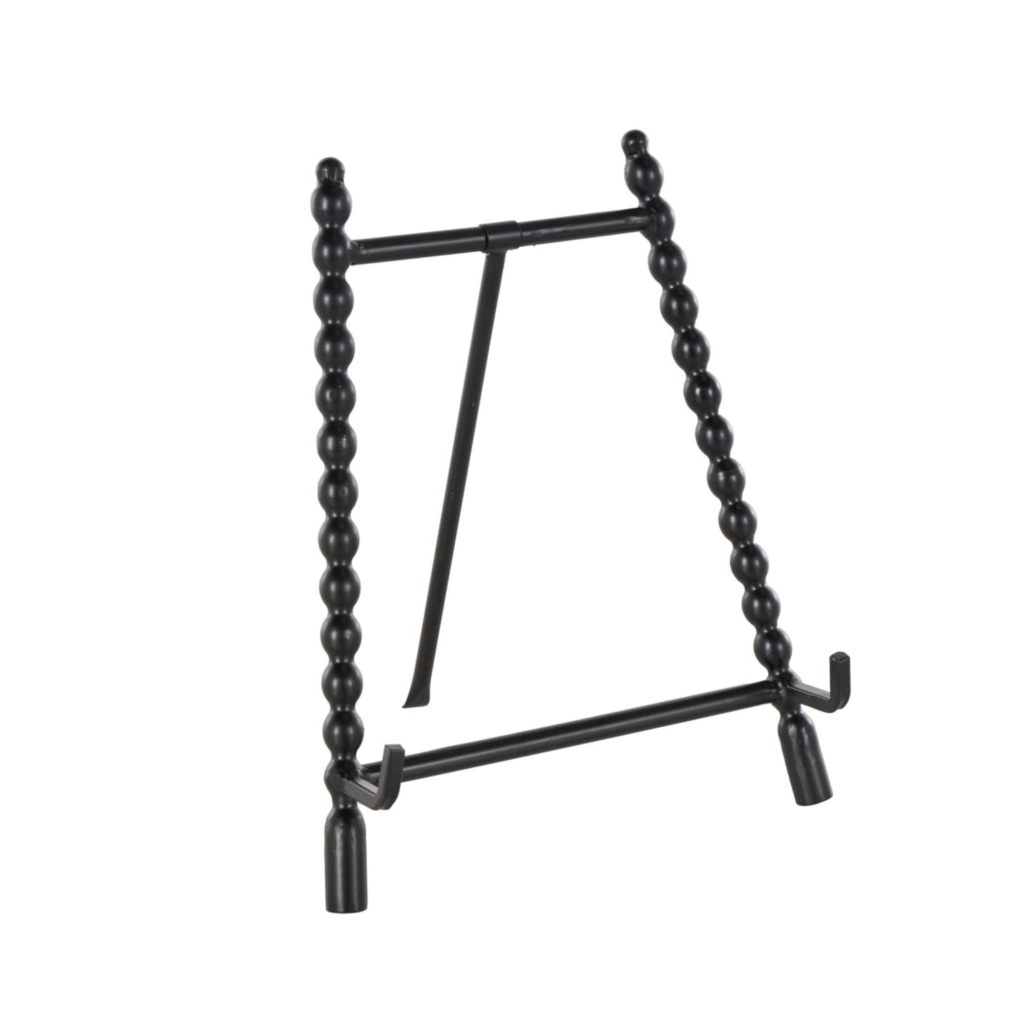 9" x 11" Black Metal Abstract Wide Display Easel